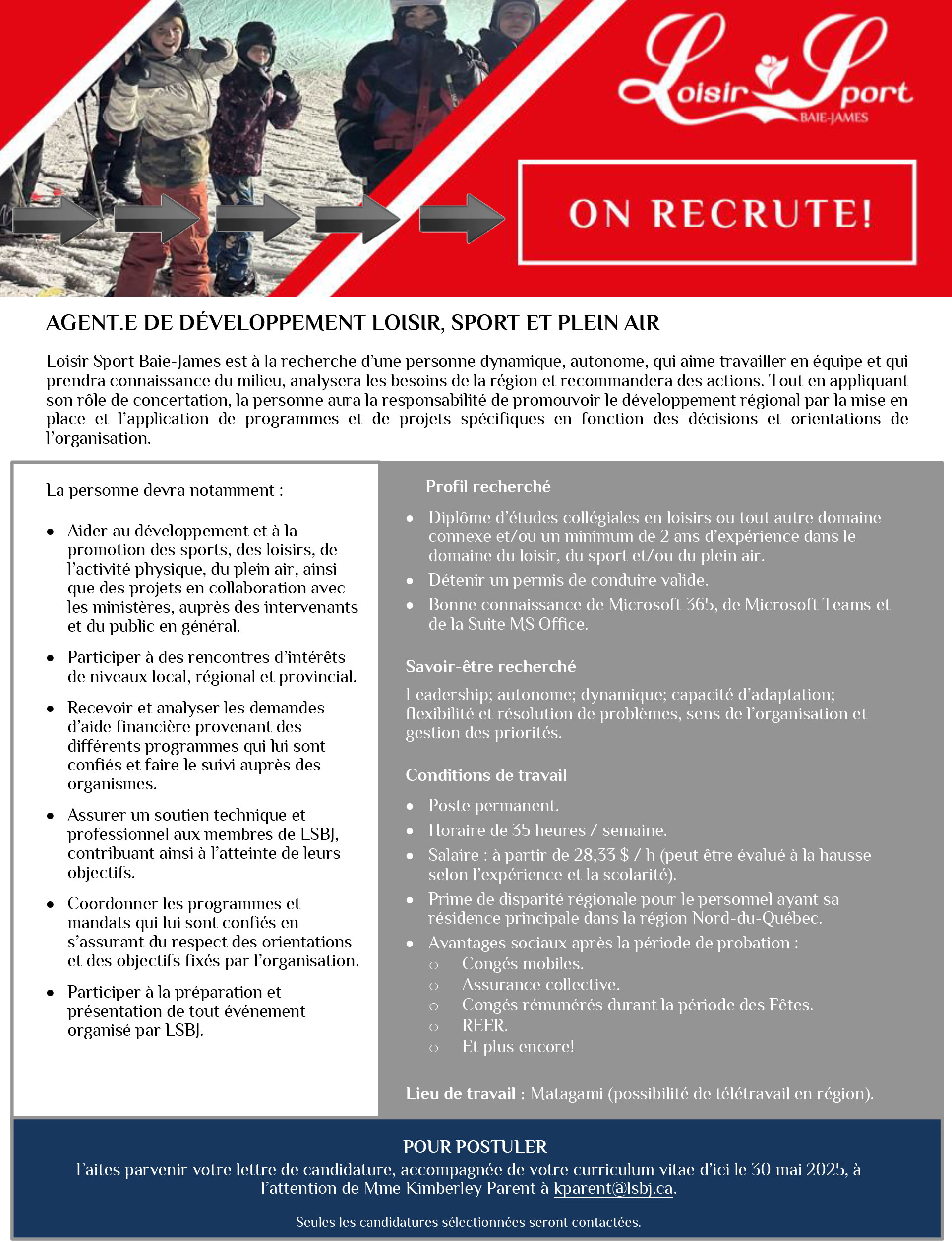 Offre emploi Agent développement finale